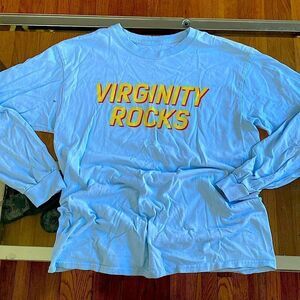 Danny Duncan “Virginity Rocks” vintage tee long sleeve. Small hole at shoulder